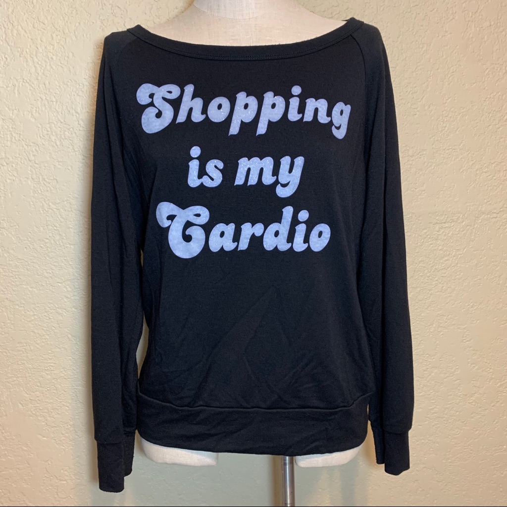 Black Shopping Is My Cardio Pullover